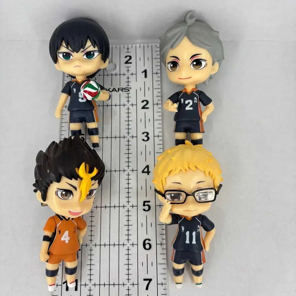 Anime Action Figures Lot of 4 PVC Toys‎ Cake Toppers Collectibles 3.5 Inch